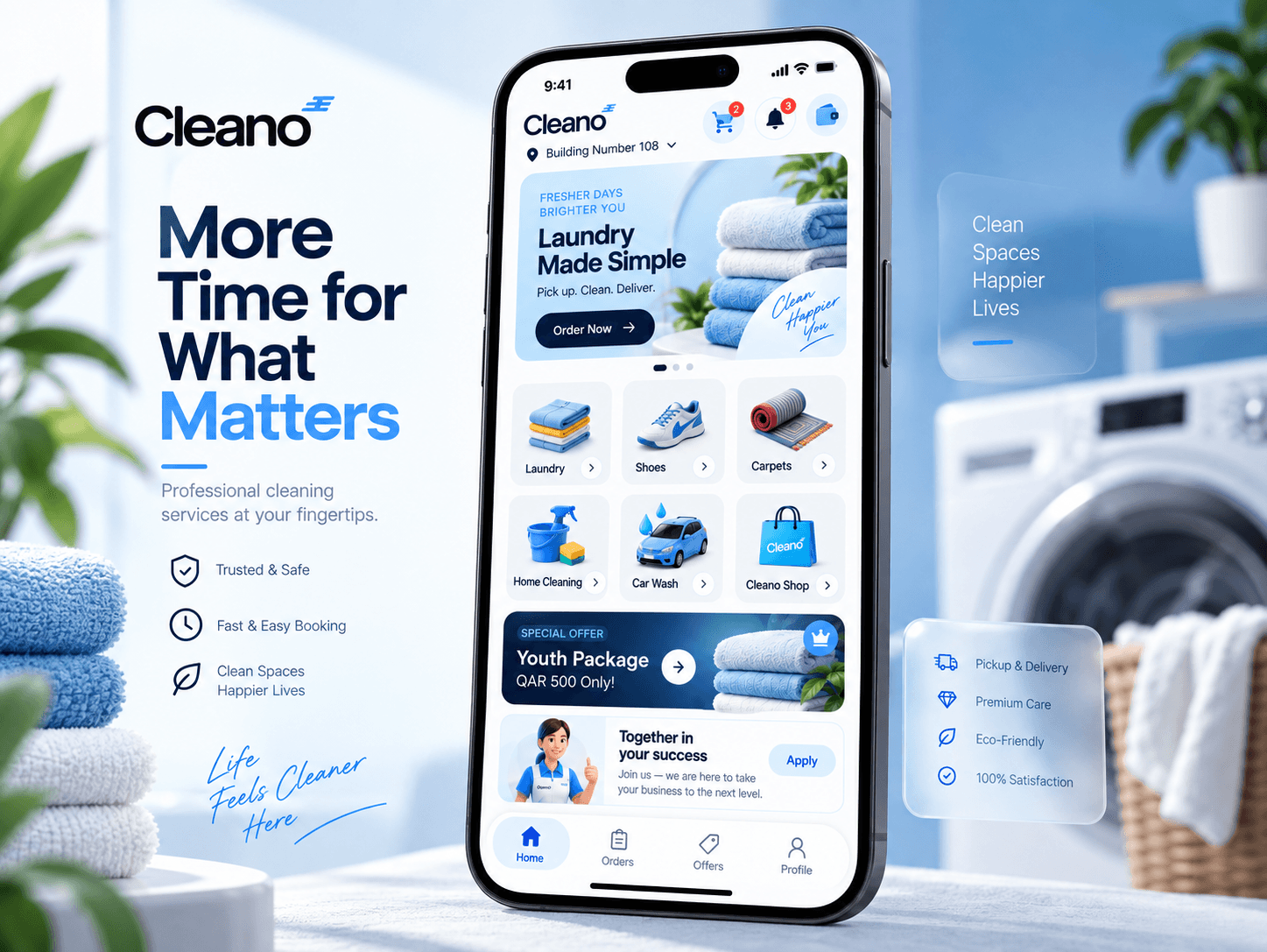 Cleano — Laundry & Dry Cleaning Platform